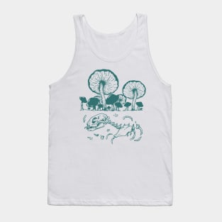 Mushrooms and Cat Tank Top